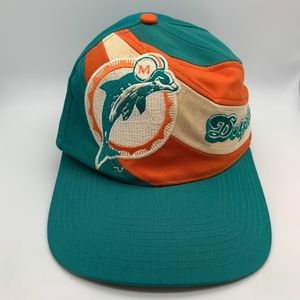Vintage Eastport Team NFL Miami Dolphins Football Sidewave Logo Snapback Hat